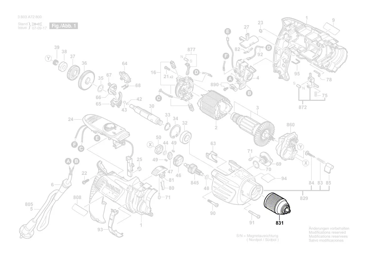 Mandrin à serrage rapide réf. 2 608 572 143 BOSCH